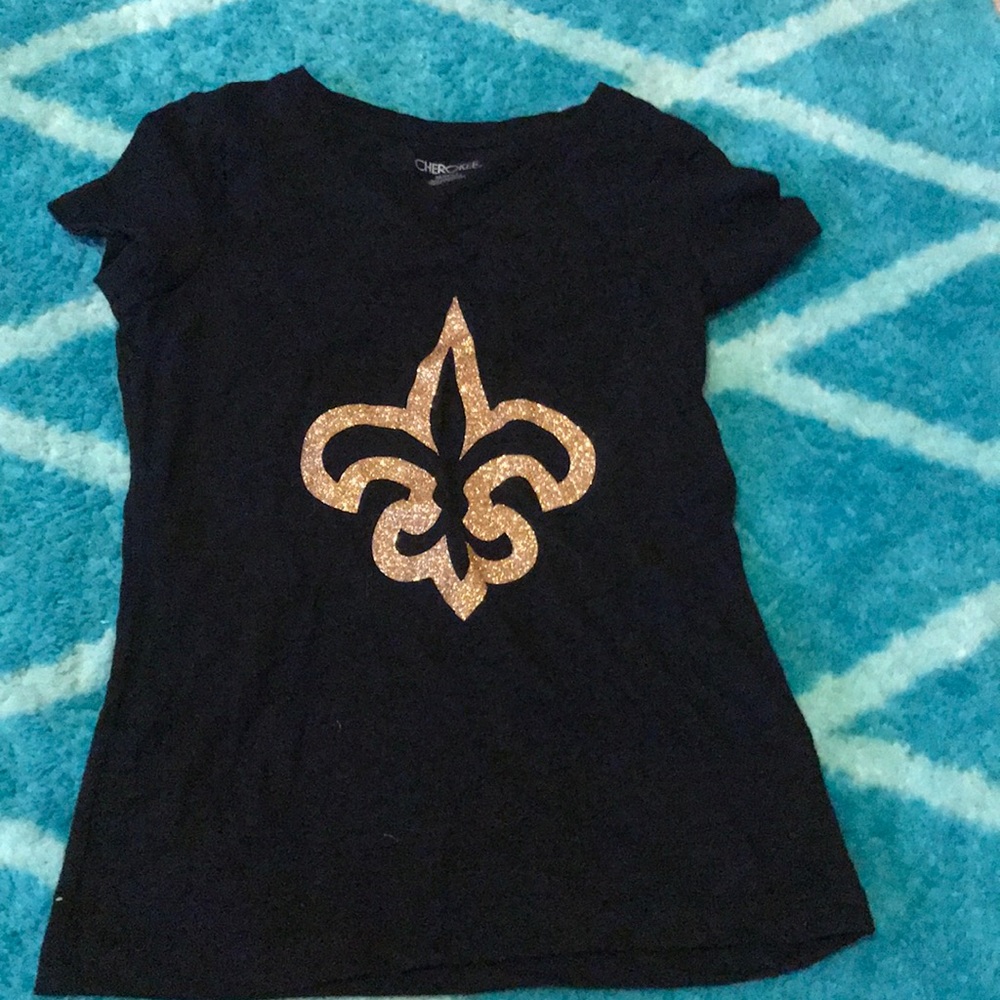 saints game day tee shirt-kids 7/8